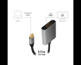 Adapter mDP do HDMI 4K 60Hz aluminiowy 0.15m uniwersalny LogiLink Adapter mDP do HDMI 4K 60Hz aluminiowy 0.15m uniwersalny LogiLink