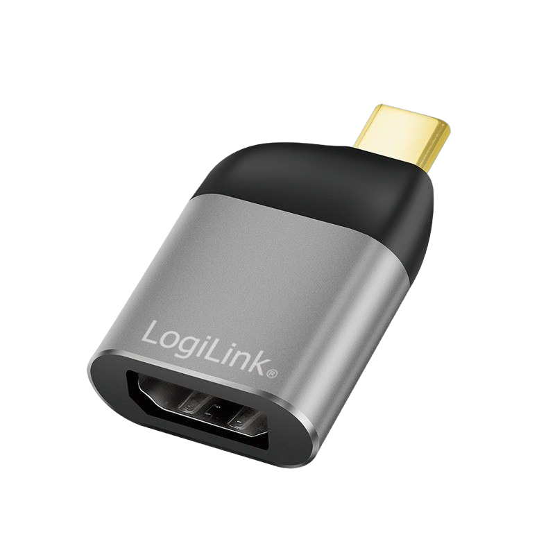 Adapter USB-C do DisplayPort 8K kompaktowy aluminiowy LogiLink