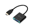 I-tec Adapter kablowy HDMI do VGA czarny 15 cm z obsługą 1080p I-tec Adapter kablowy HDMI do VGA czarny 15 cm z obsługą 1080p