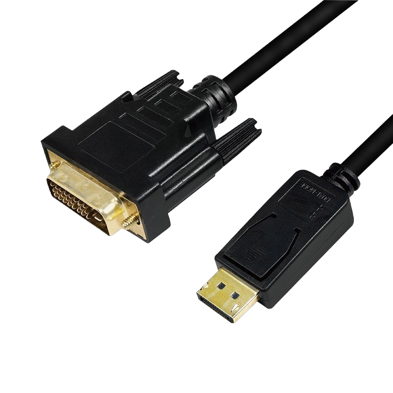 Kabel DisplayPort 1.2 do DVI 24+1 1m czarny wideo Kabel DisplayPort 1.2 do DVI 24+1 1m czarny wideo