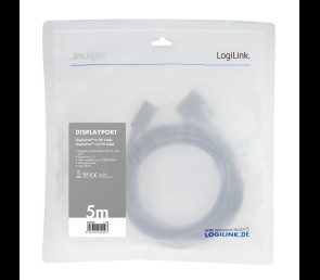 Kabel DisplayPort 1.2 do DVI 5m czarny wideo z pozłacanymi złączami