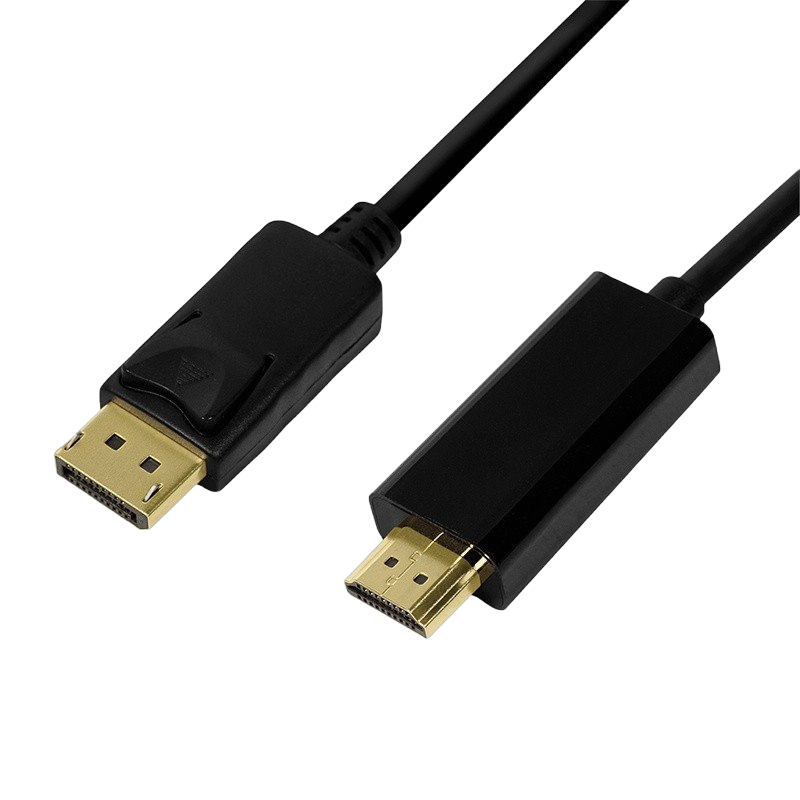 Kabel DisplayPort 1.2 do HDMI 1.4 2m czarny do wideo 4K Kabel DisplayPort 1.2 do HDMI 1.4 2m czarny do wideo 4K