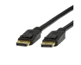Kabel DisplayPort 1.4 8K 1m czarny wysokiej jakości z pozłacanymi wtyczkami Kabel DisplayPort 1.4 8K 1m czarny wysokiej jakości z pozłacanymi wtyczkami