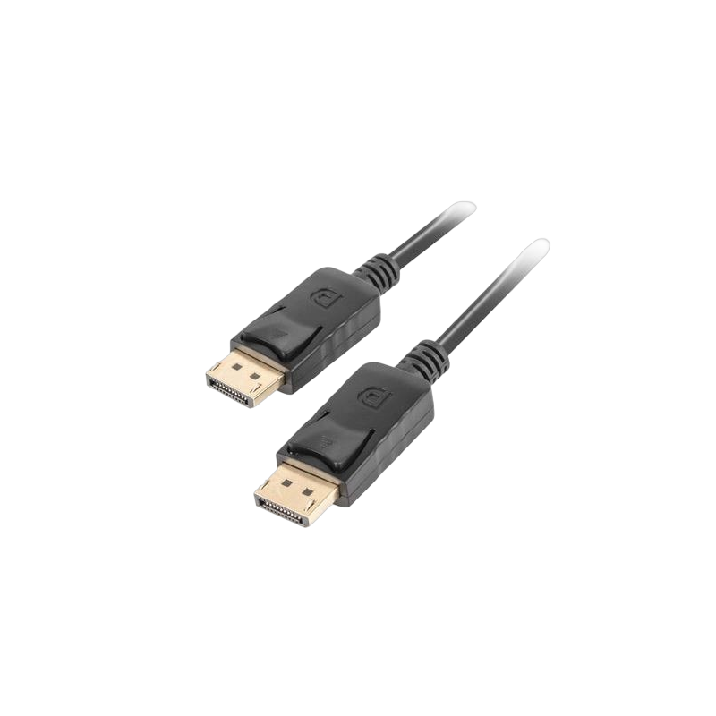 Kabel DisplayPort Lanberg 1m 4K czarny wydajny do monitorów i TV Kabel DisplayPort Lanberg 1m 4K czarny wydajny do monitorów i TV