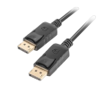 Kabel DisplayPort Lanberg 1m 4K czarny wydajny do monitorów i TV Kabel DisplayPort Lanberg 1m 4K czarny wydajny do monitorów i TV