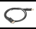 Kabel DisplayPort Lanberg 1m 4K czarny wydajny do monitorów i TV Kabel DisplayPort Lanberg 1m 4K czarny wydajny do monitorów i TV