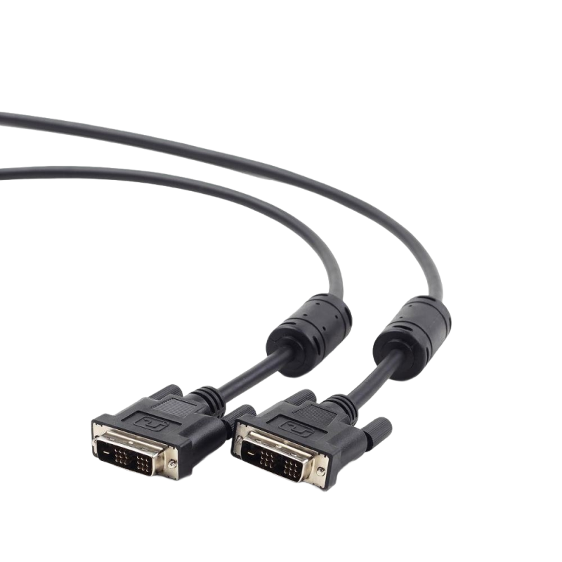 Kabel DVI-D 1.8m czarny video męski 19pin z wysoką jakością połączenia Kabel DVI-D 1.8m czarny video męski 19pin z wysoką jakością połączenia