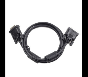 Kabel DVI-D 1.8m czarny video męski 19pin z wysoką jakością połączenia