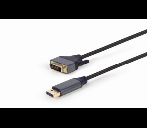 Kabel Gembird DisplayPort do DVI 1.8m czarny oplot wideo