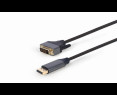 Kabel Gembird DisplayPort do DVI 1.8m czarny oplot wideo Kabel Gembird DisplayPort do DVI 1.8m czarny oplot wideo