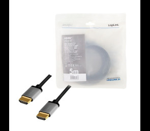 Kabel HDMI 4K 60Hz LogiLink aluminium 5m czarny
