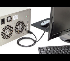 Kabel HDMI 4K HighSpeed z Ethernetem 5m czarny M/M