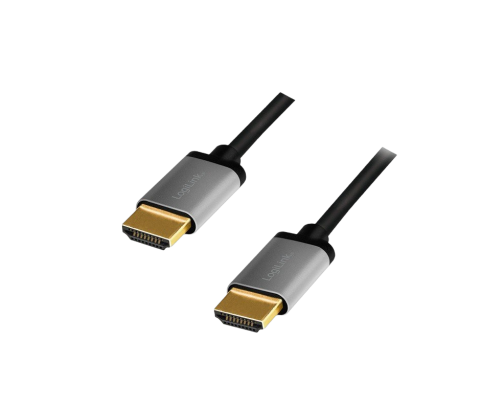 Kabel HDMI 4K LogiLink 3m aluminium czarny wysoka jakość