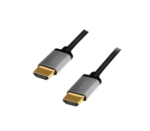 Kabel HDMI LogiLink 4K/60Hz 1m aluminiowy czarny premium