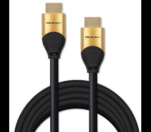 Kabel HDMI v2.1 Ultra High Speed 8K 60Hz 5m Qoltec złoty