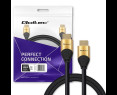 Kabel HDMI v2.1 Ultra High Speed 8K 60Hz 5m Qoltec złoty Kabel HDMI v2.1 Ultra High Speed 8K 60Hz 5m Qoltec złoty