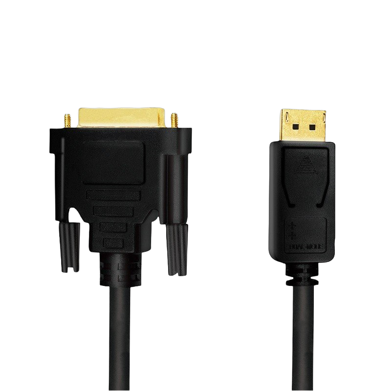 Kabel LogiLink DisplayPort 1.2 do DVI 2m czarny wideo 1080p Kabel LogiLink DisplayPort 1.2 do DVI 2m czarny wideo 1080p