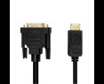 Kabel LogiLink DisplayPort 1.2 do DVI 2m czarny wideo 1080p Kabel LogiLink DisplayPort 1.2 do DVI 2m czarny wideo 1080p