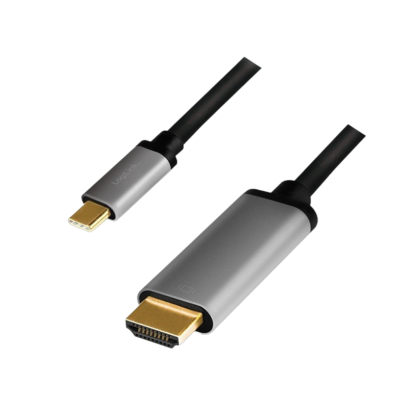 Kabel LogiLink USB-C do HDMI 4K 60Hz aluminiowy 1.8m Kabel LogiLink USB-C do HDMI 4K 60Hz aluminiowy 1.8m
