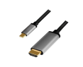 Kabel LogiLink USB-C do HDMI 4K 60Hz aluminiowy 1.8m Kabel LogiLink USB-C do HDMI 4K 60Hz aluminiowy 1.8m