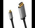 Kabel LogiLink USB-C do HDMI 4K 60Hz aluminiowy 1.8m Kabel LogiLink USB-C do HDMI 4K 60Hz aluminiowy 1.8m