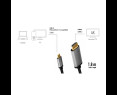 Kabel LogiLink USB-C do HDMI 4K 60Hz aluminiowy 1.8m Kabel LogiLink USB-C do HDMI 4K 60Hz aluminiowy 1.8m