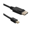 Kabel Mini DisplayPort 1,8m 1080P czarny męski do wideo i audio Kabel Mini DisplayPort 1,8m 1080P czarny męski do wideo i audio