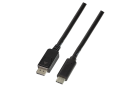 Kabel USB 3.2 Gen 1 DisplayPort 1.2 3m 4K 60Hz czarny Kabel USB 3.2 Gen 1 DisplayPort 1.2 3m 4K 60Hz czarny
