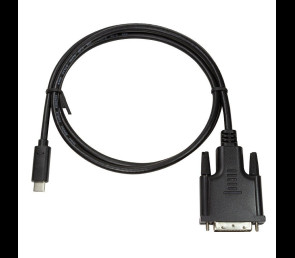 Kabel USB-C do DVI 3m wideo czarny LogiLink