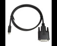 Kabel USB-C do DVI 3m wideo czarny LogiLink Kabel USB-C do DVI 3m wideo czarny LogiLink