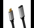 Kabel USB-C M/F 4K 60Hz aluminiowy 0.5m do wideo Kabel USB-C M/F 4K 60Hz aluminiowy 0.5m do wideo