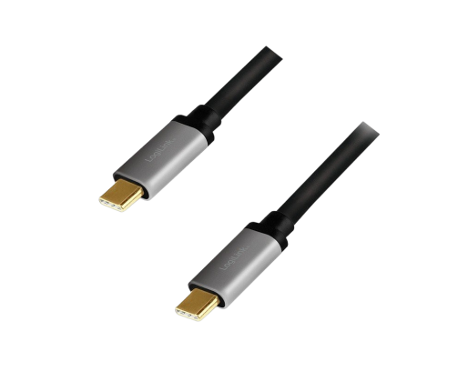 Kabel USB-C M/M 4K/60 Hz PD aluminiowy 1m do zasilania i wideo