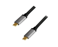 Kabel USB-C M/M 4K/60 Hz PD aluminiowy 1m do zasilania i wideo Kabel USB-C M/M 4K/60 Hz PD aluminiowy 1m do zasilania i wideo