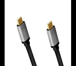 Kabel USB-C M/M 4K/60 Hz PD aluminiowy 1m do zasilania i wideo