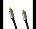 Kabel USB-C M/M 4K/60 Hz PD aluminiowy 1m do zasilania i wideo Kabel USB-C M/M 4K/60 Hz PD aluminiowy 1m do zasilania i wideo