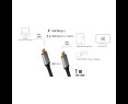 Kabel USB-C M/M 4K/60 Hz PD aluminiowy 1m do zasilania i wideo Kabel USB-C M/M 4K/60 Hz PD aluminiowy 1m do zasilania i wideo