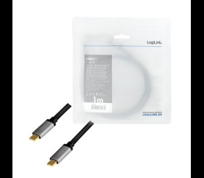 Kabel USB-C M/M 4K/60 Hz PD aluminiowy 1m do zasilania i wideo