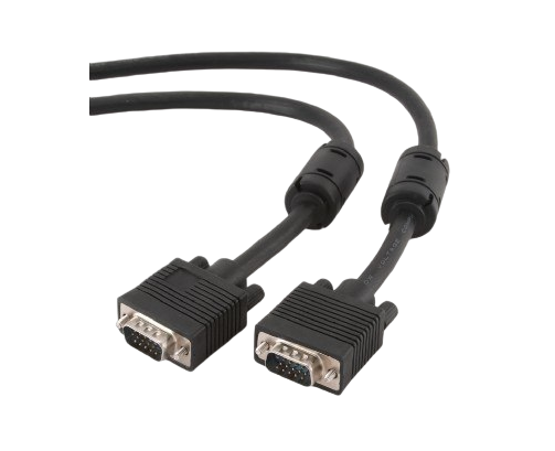 Kabel VGA 15m HD15M D-Sub 15pin czarny podwójnie ekranowany