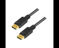 LogiLink Kabel DisplayPort 8K 60Hz 4K 120Hz 5m Czarny ultra szybki LogiLink Kabel DisplayPort 8K 60Hz 4K 120Hz 5m Czarny ultra szybki