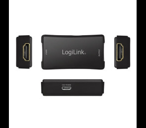 Repeater HDMI LogiLink 4K 60HZ 25m adapter czarny z HDCP 2.2