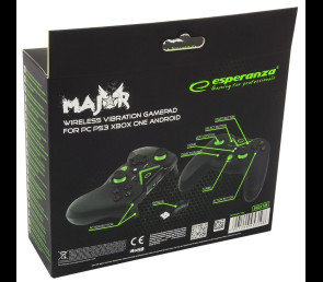 Gamepad bezprzewodowy Esperanza Major PC PS3 Xbox One ergonomiczny