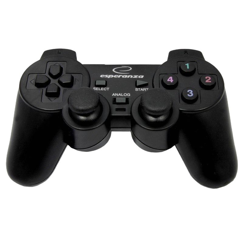 Gamepad Esperanza EG102 z wibracjami do PC ergonomiczny kontroler Gamepad Esperanza EG102 z wibracjami do PC ergonomiczny kontroler