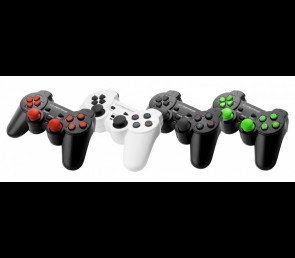 Gamepad Esperanza PS3 PC USB Trooper czarny ergonomiczny z wibracjami