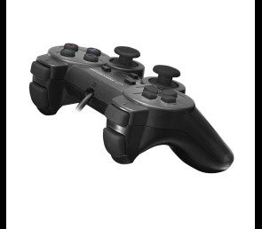 Gamepad Esperanza PS3 PC USB Trooper czarny ergonomiczny z wibracjami