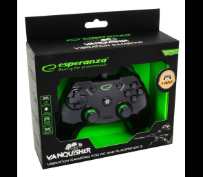 Gamepad Esperanza Vanquisher USB do PC PS3 ergonomiczny z wibracjami