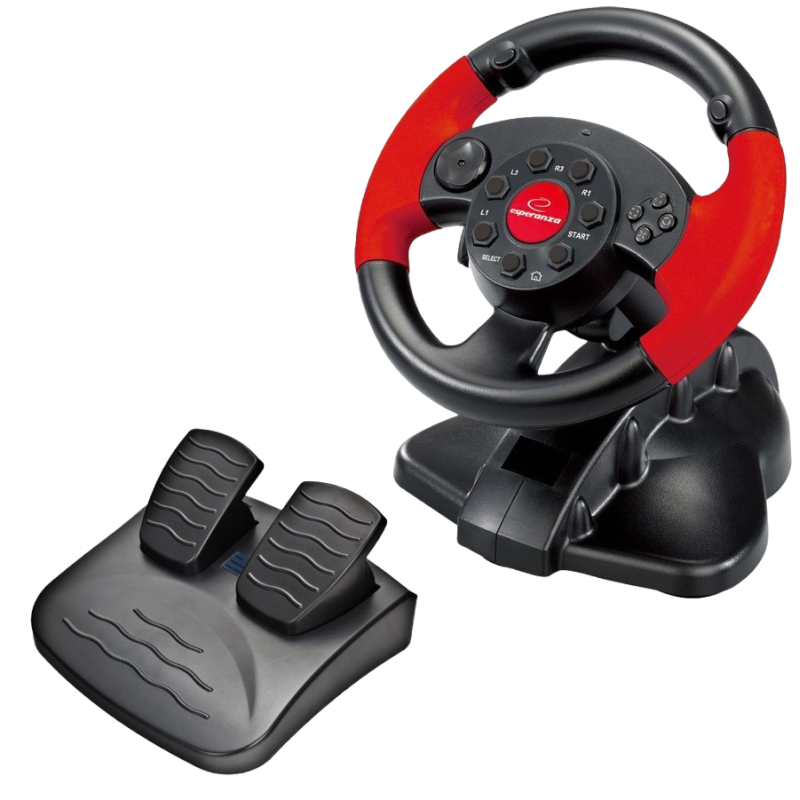 Kierownica Esperanza EG103 PC PS3 VIBRATION FORCE z pedałami Kierownica Esperanza EG103 PC PS3 VIBRATION FORCE z pedałami