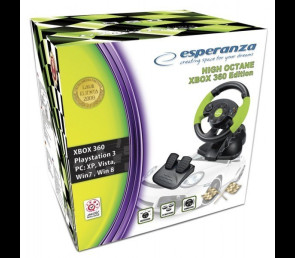 Kierownica Esperanza EG104 VIBRATION do PC PS3 Xbox 360 z pedałami
