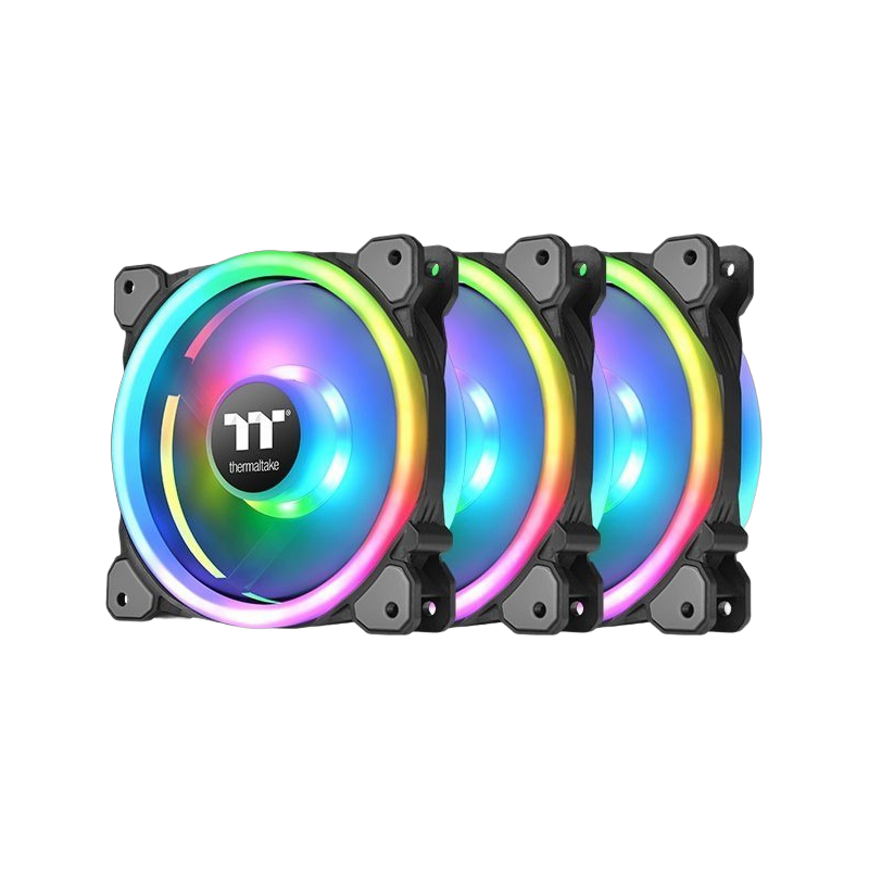 Thermaltake Wentylator Ring Trio 14 RGB Plus wyjątkowy zestaw 3 wentylatorów 140mm Thermaltake Wentylator Ring Trio 14 RGB Plus wyjątkowy zestaw 3 wentylatorów 140mm