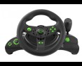 Kierownica Esperanza NITRO PS3 PC USB czarno-zielona z pedałami Kierownica Esperanza NITRO PS3 PC USB czarno-zielona z pedałami