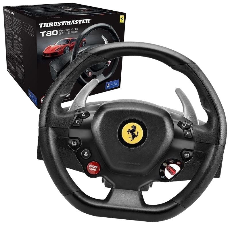 Kierownica Thrustmaster T80 Ferrari 488 GTB Edition PC PS4 gaming Kierownica Thrustmaster T80 Ferrari 488 GTB Edition PC PS4 gaming